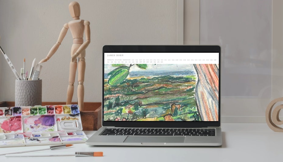 Fine artist online portfolio