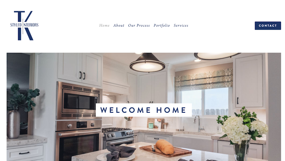 Interior design team’s online portfolio