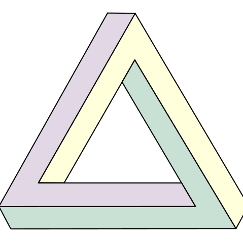 An example of the penrose triangle sacred geometry