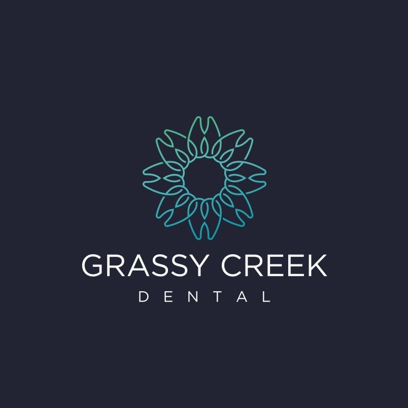 Logo design for a dentistry brand with teeth arrayed in a sun shape