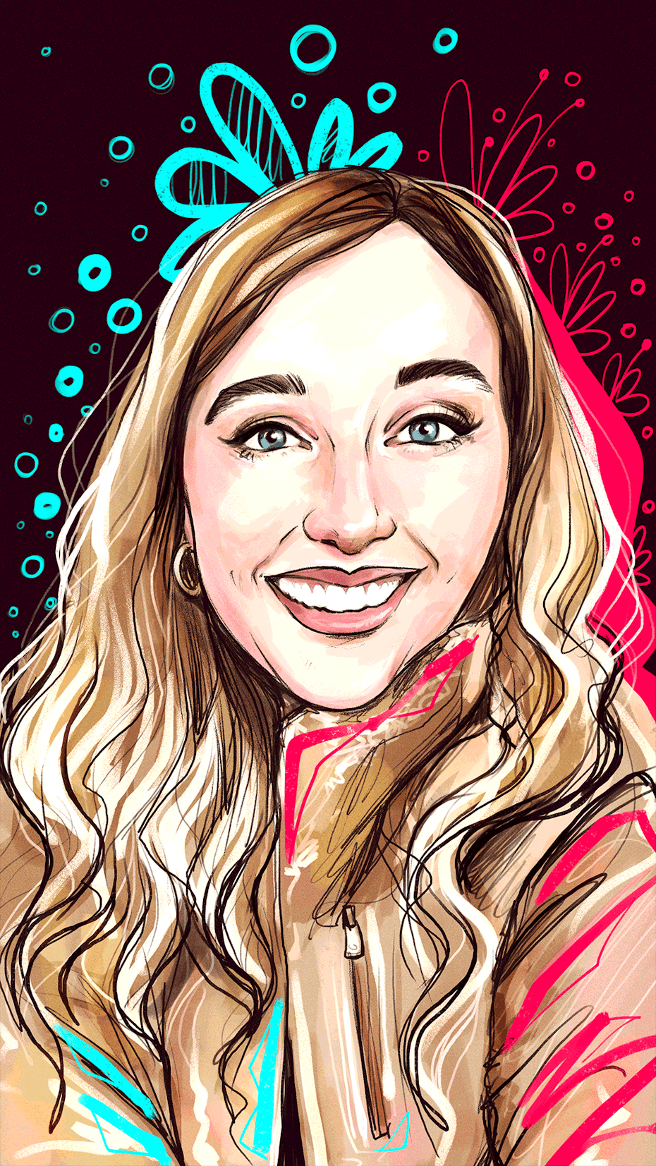 Illustration of TikTok entrepreneur Sam Ogborn