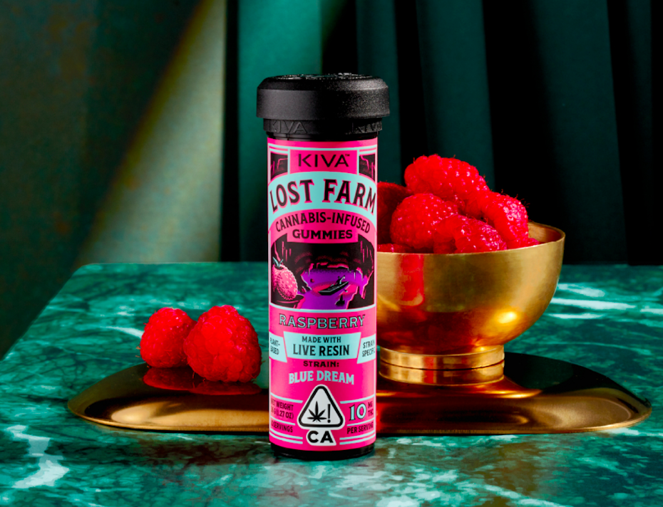 Bright packaging design in a still life