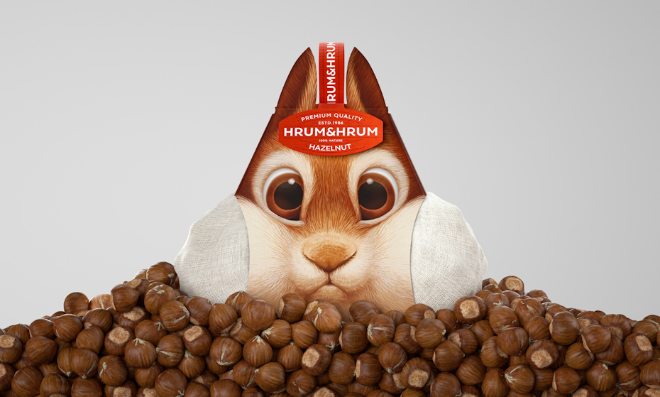 novelty packaging design for squirrel food