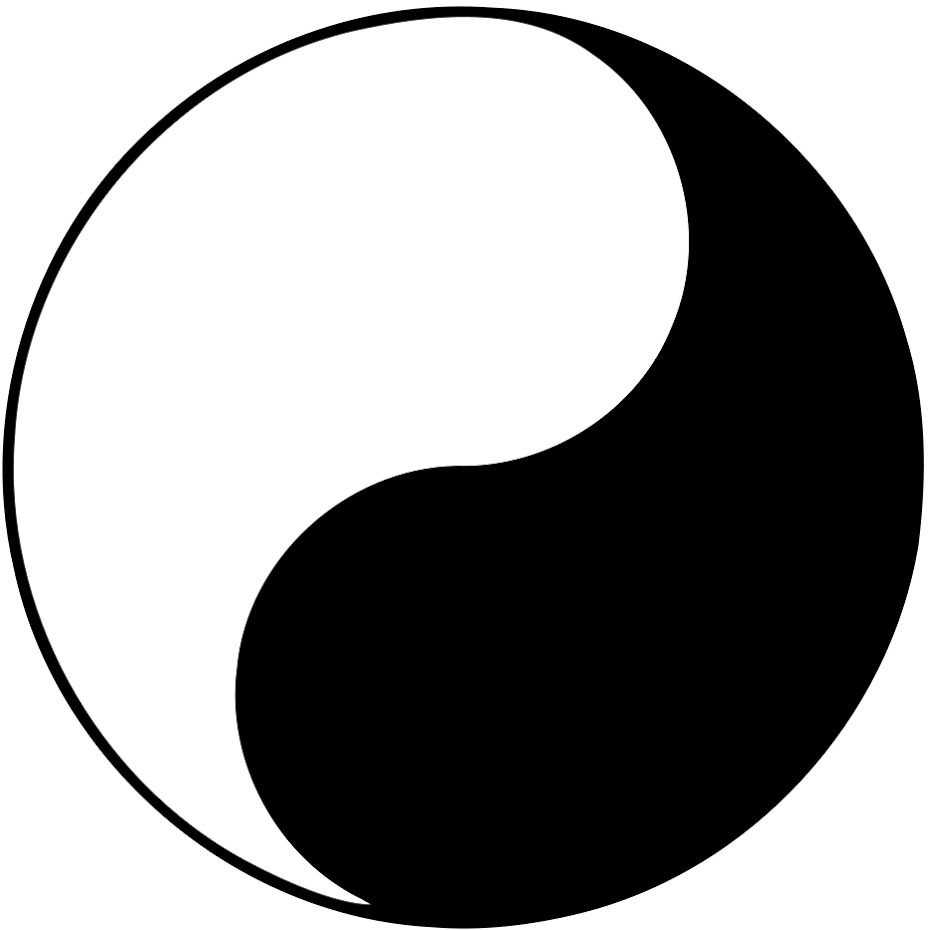 An example of the yin yang sacred geometry