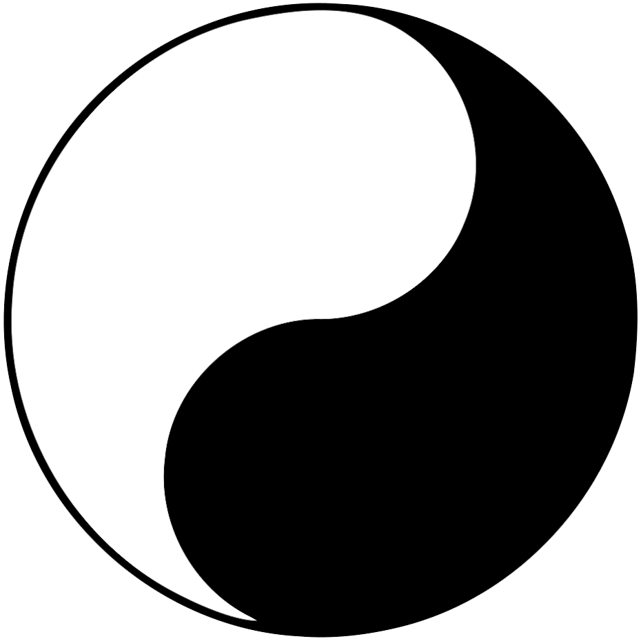 An example of the yin yang sacred geometry