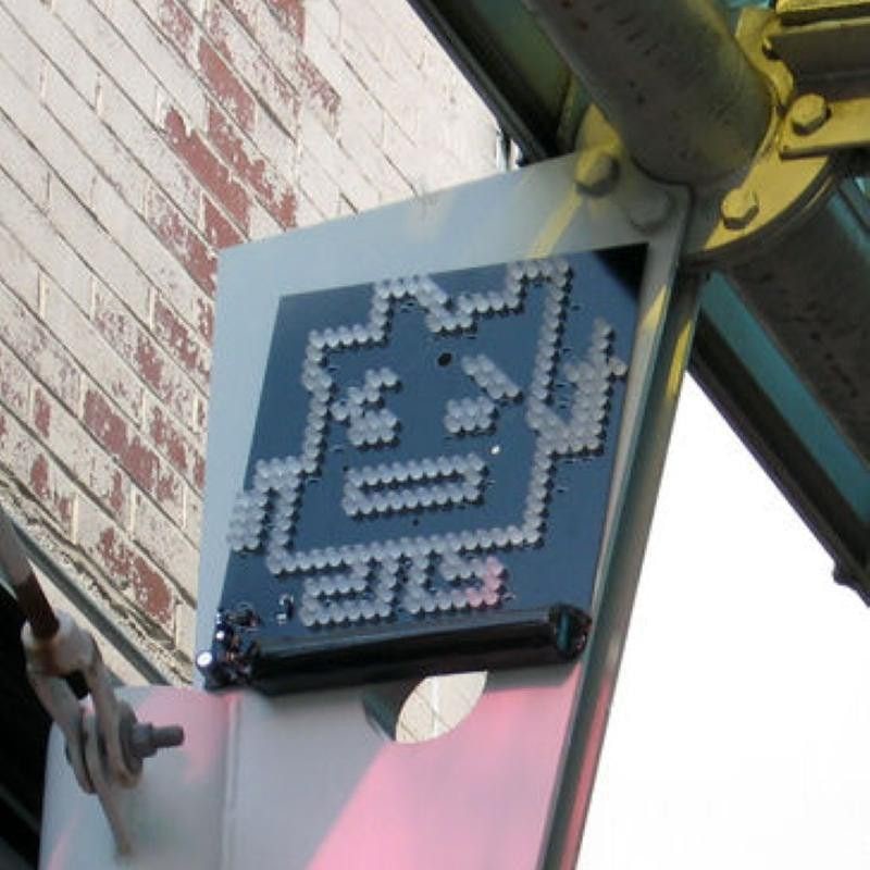 unlit LED Aqua Teen Hunger Force advertisement