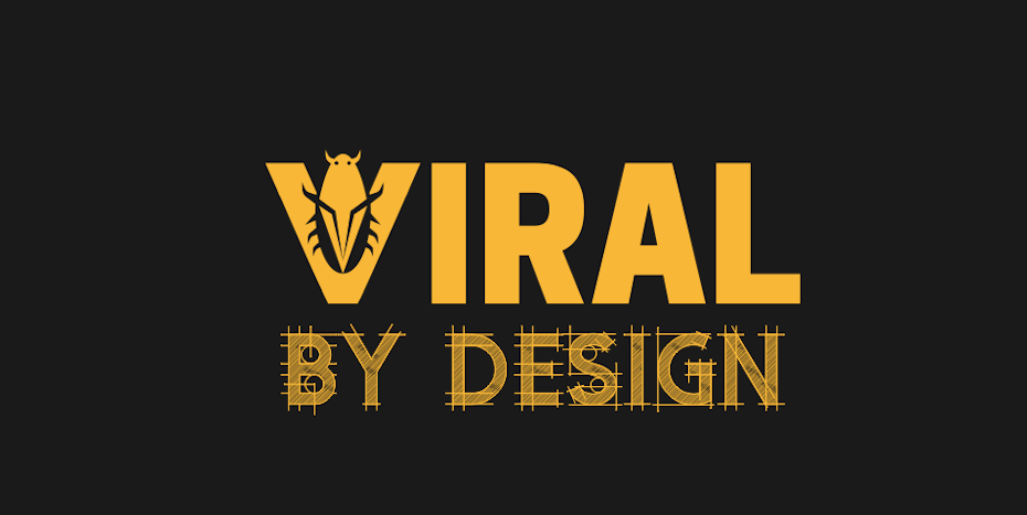 black text with a roach in the letter V against a yellow background