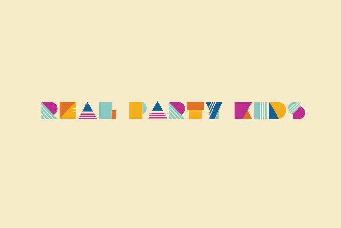 Colorful Memphis style hand-lettering