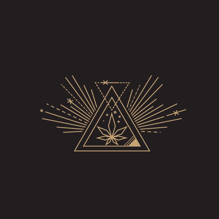 Sacred geometry logo design for cannabis company