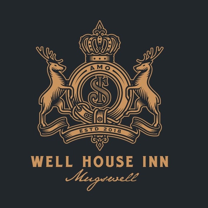 Coat of arms style logo for hospitality brand
