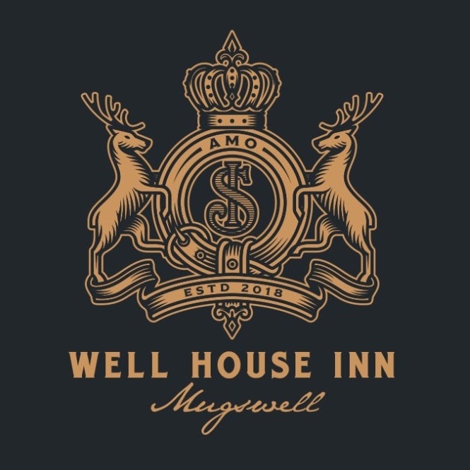 Coat of arms style logo for hospitality brand