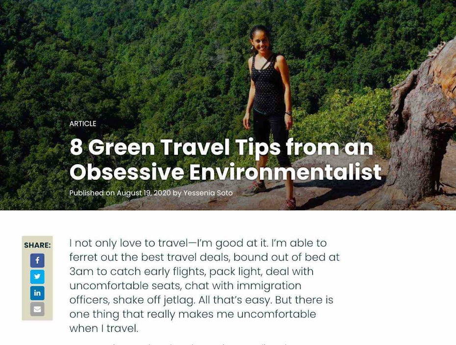 Rainforest Alliance sustainable tourism