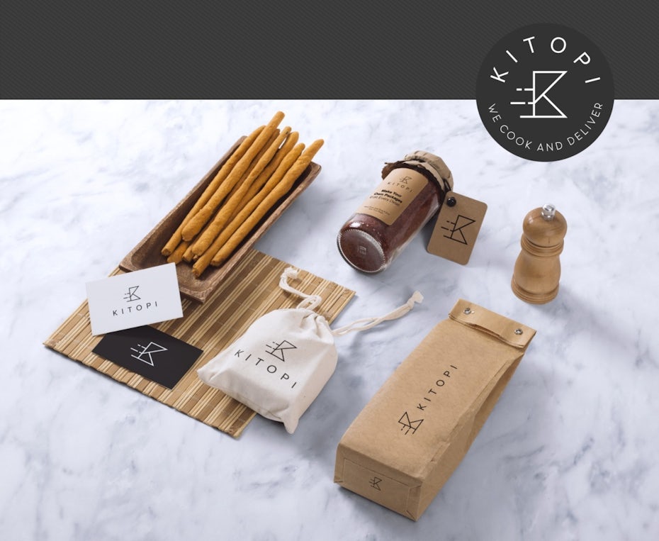 paper, cotton and glass packaging designs
