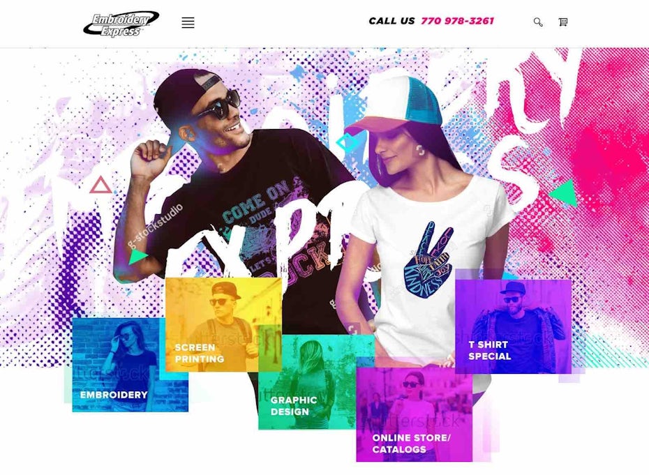 Apparel company web design
