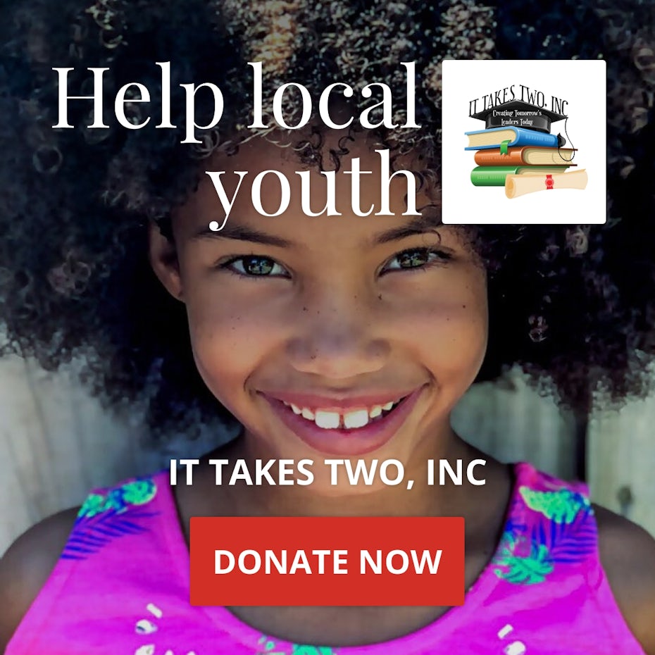 Facebook ads design for It Takes Two, Inc.