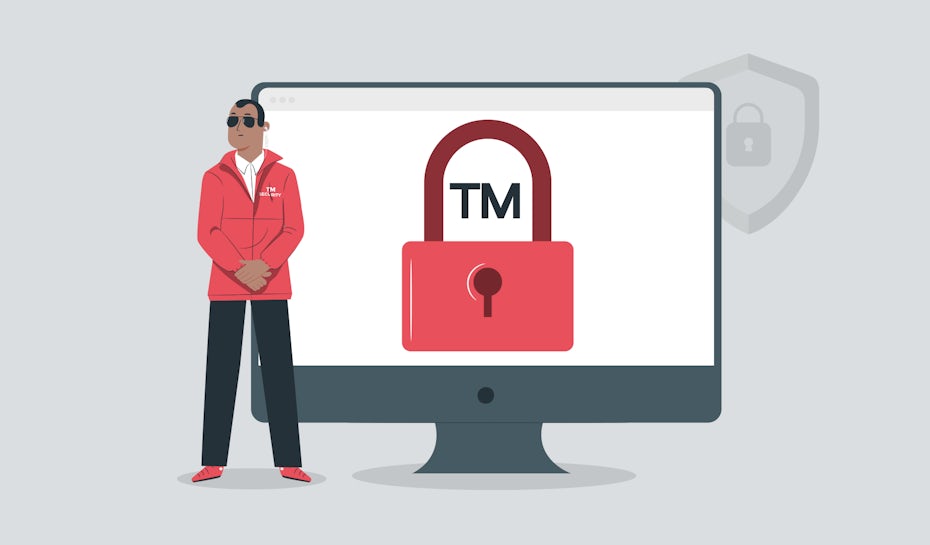 illustration of trademark symbol and guard