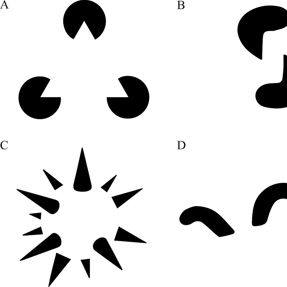 Black and white images of negative space