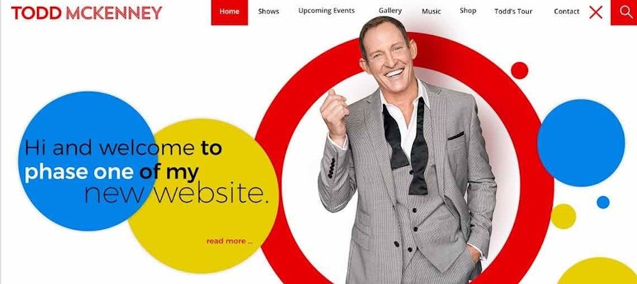 Abstract actor’s web design