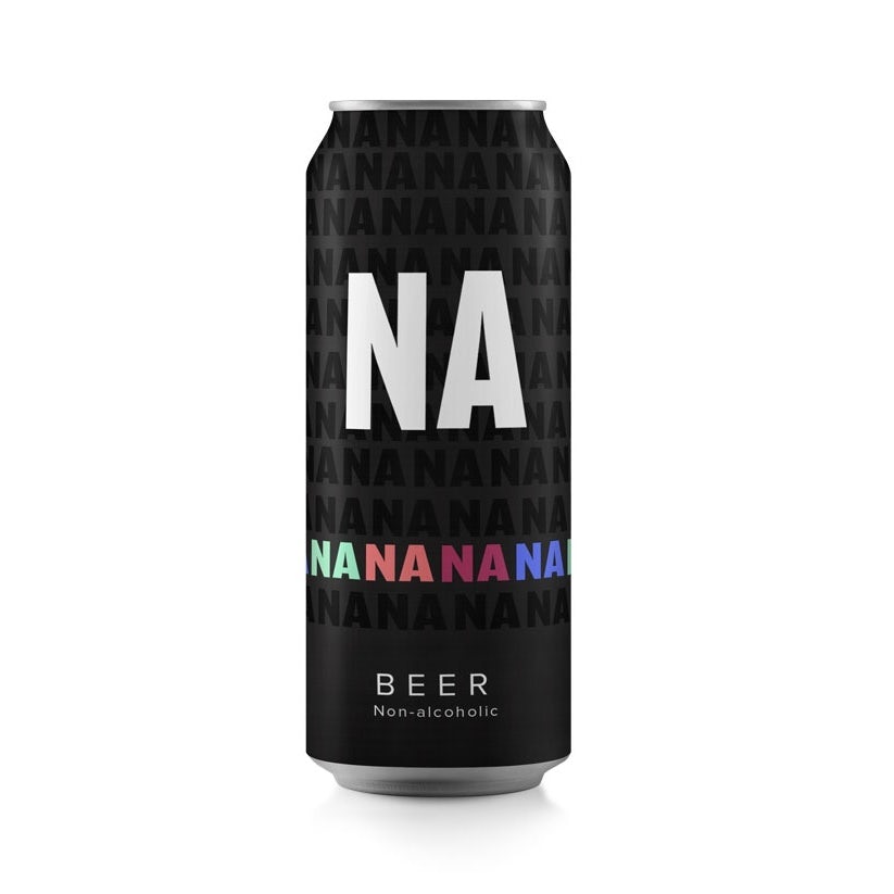 black can with one row of different-colored letters and one large set of white letters