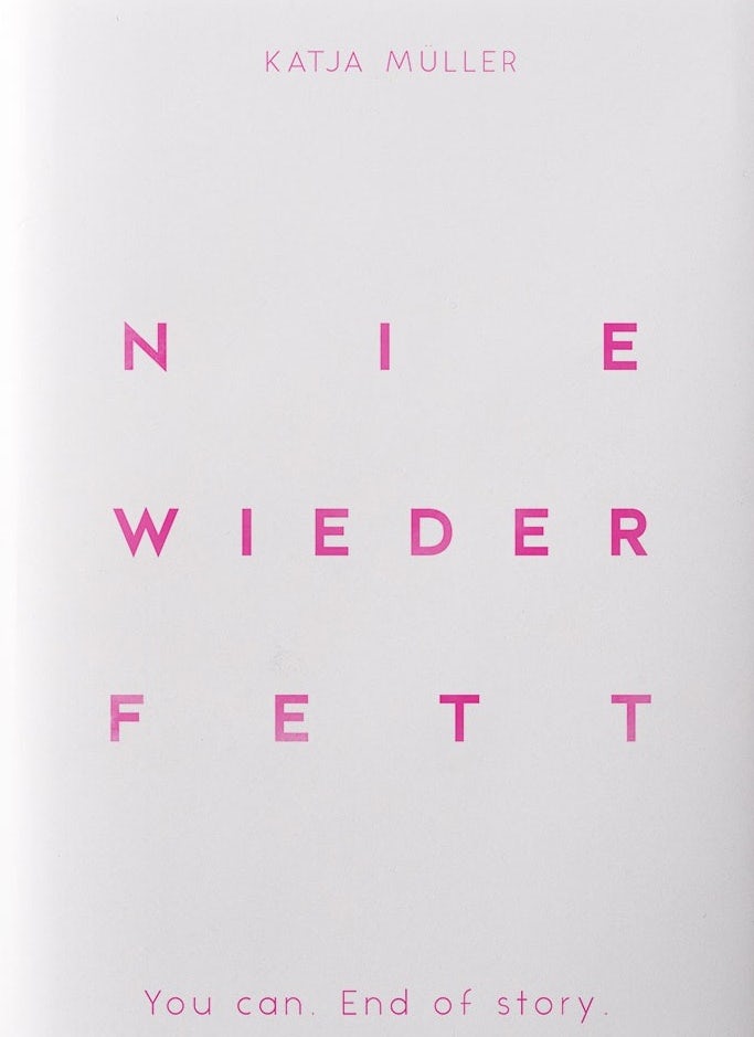 Typography book cover design with a lot of whitespace