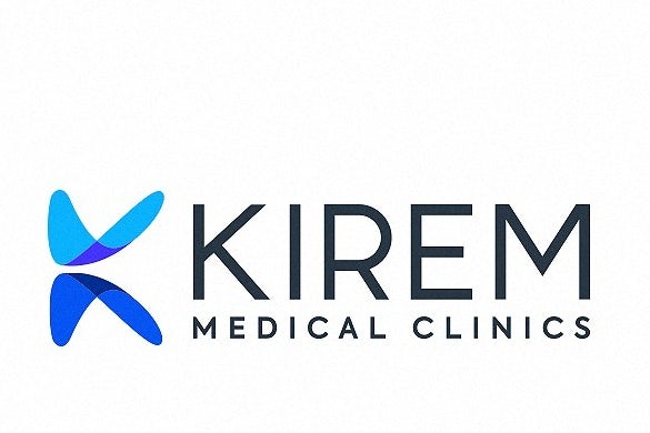 Logo design of an abstract geometric letter for medical brand