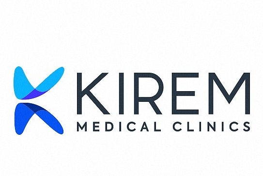 Logo design of an abstract geometric letter for medical brand
