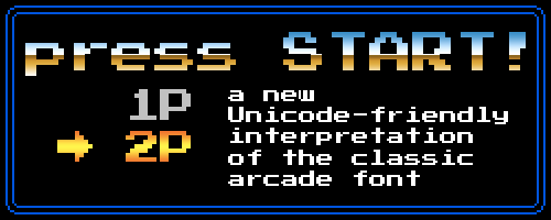 Press Start 2P font