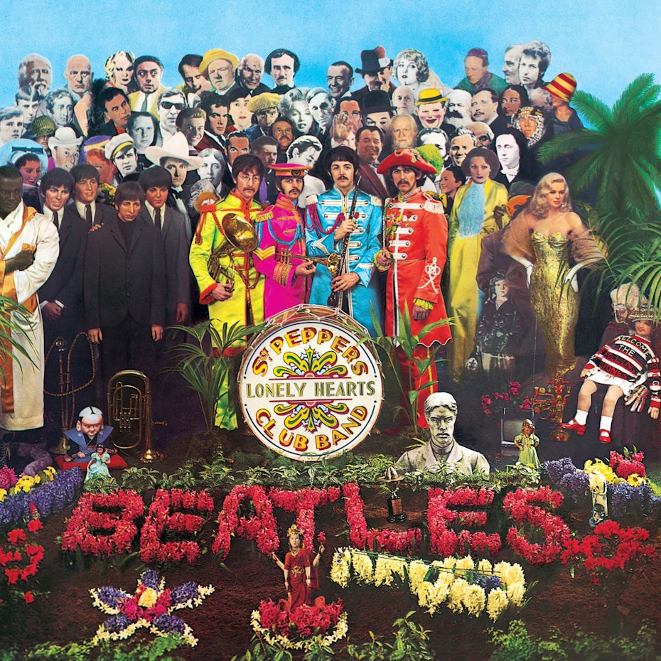 Peter Blake's album sleeve for Sgt. Pepper's Lonely Hearts Club Band