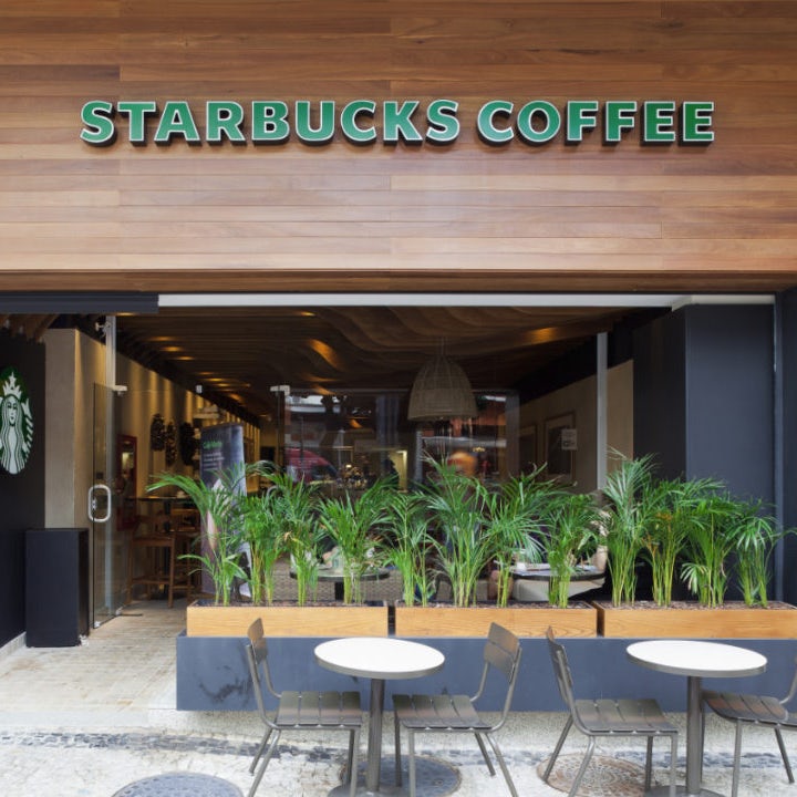 Starbucks storefront in Sao Paulo, Brazil