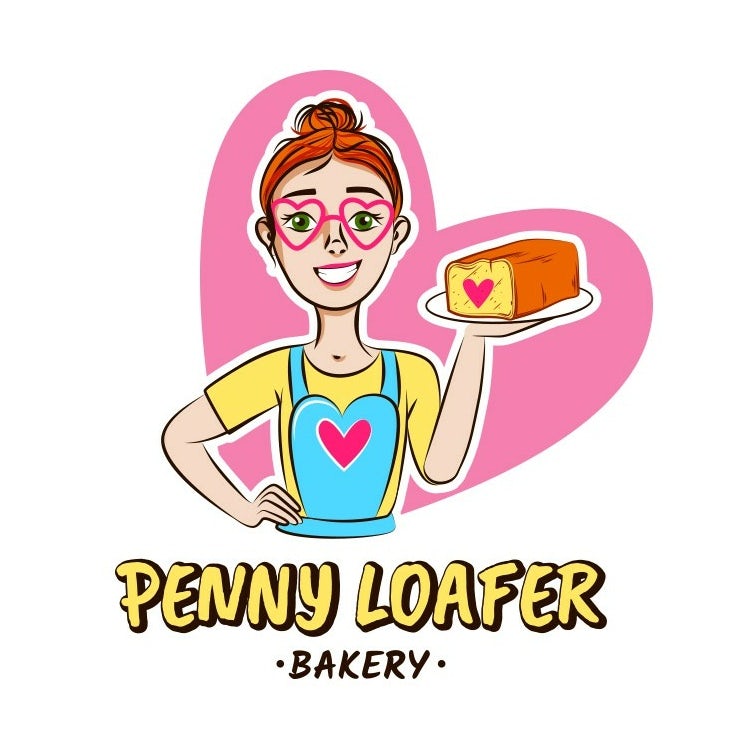 Logo design with a baker character