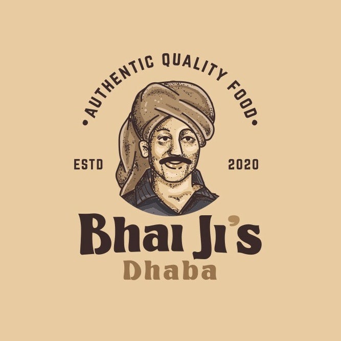 Logo design for an Indian restaurant with a chef character