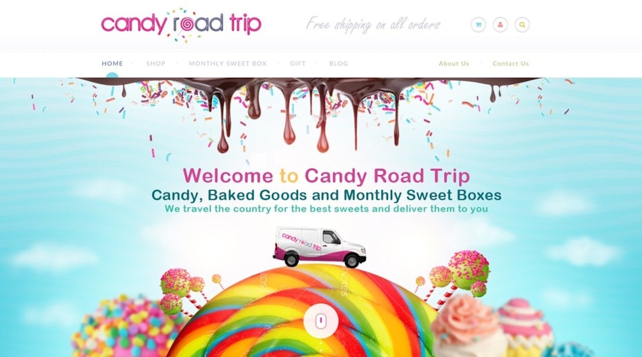 colorful candy subscription website