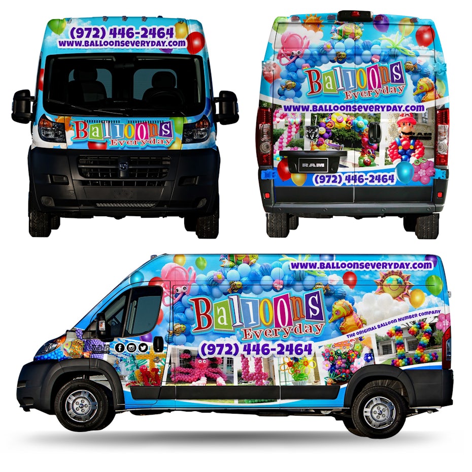 Balloons Everyday truck