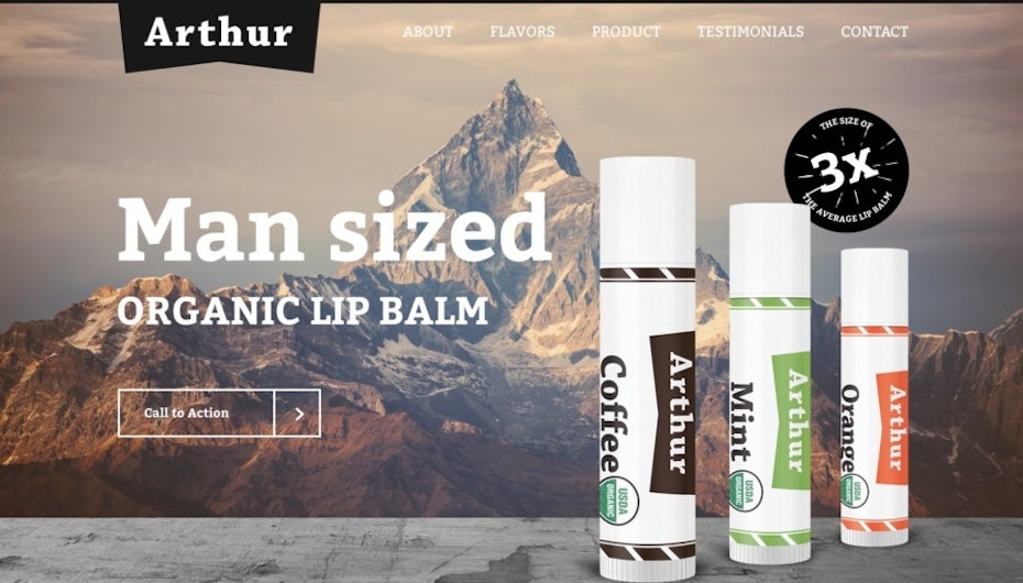 Arthur lip balm messaging