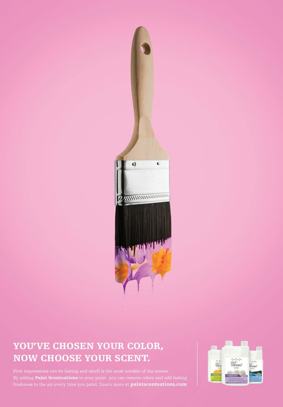 Paint additive print ad