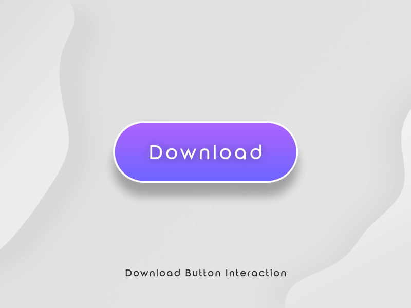 Download button micro-interaction loading bar animation