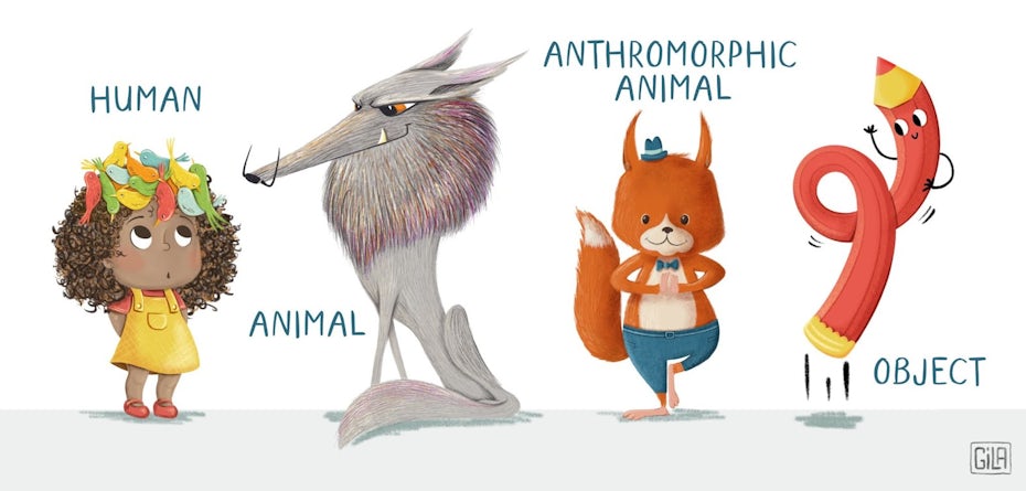 Character designs aimed at children can take many imaginative forms
