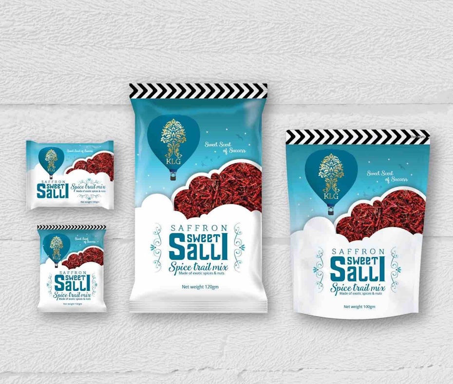 Indian snack packaging