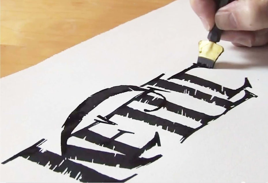 Kettle Chip’s calligraphy logo