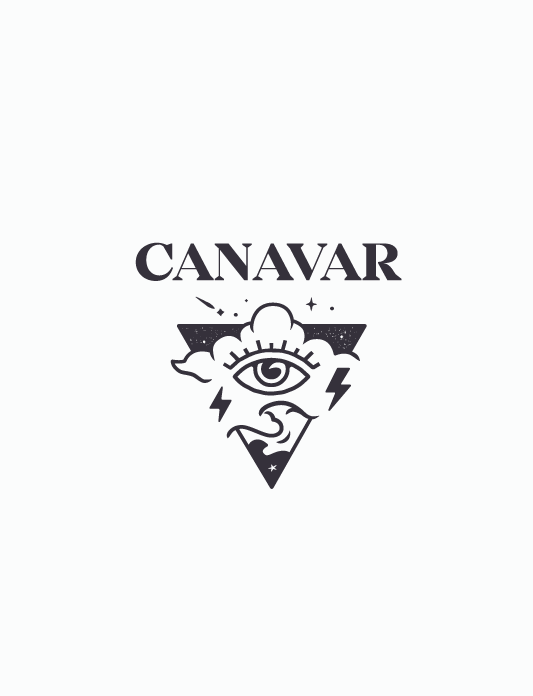 Triangular logo design for a tattoo brand
