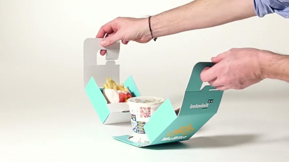 McDonalds McBike packaging