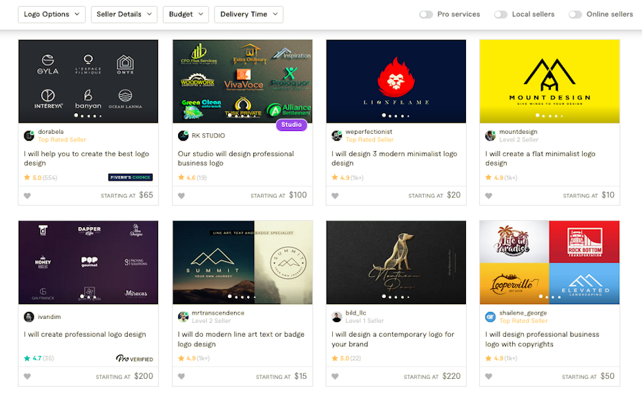 Screenshot Fiverr