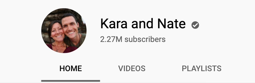 Profilbild des YouTube-Kanals von Kara und Nate