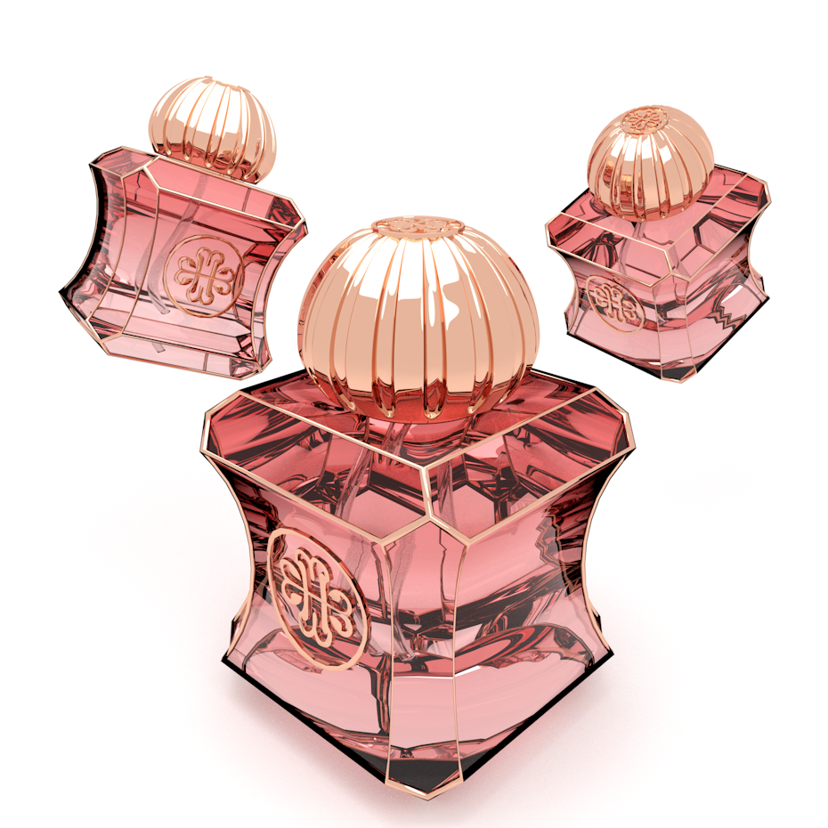 3D perfume bottle design