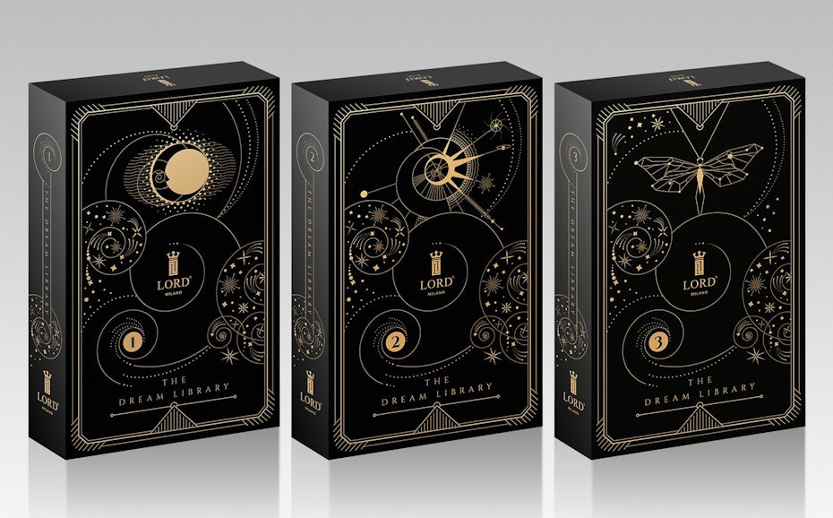 Constellation perfume box packaging design