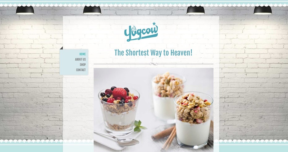 frozen yogurt web page