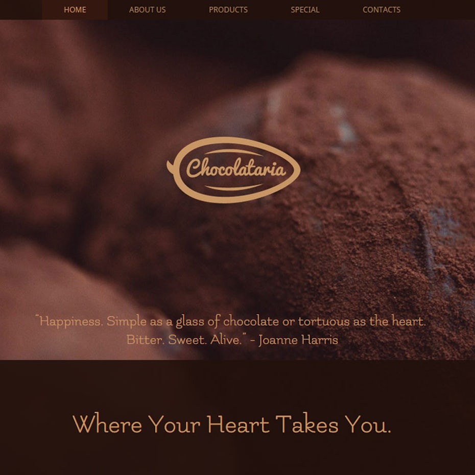 chocolate website