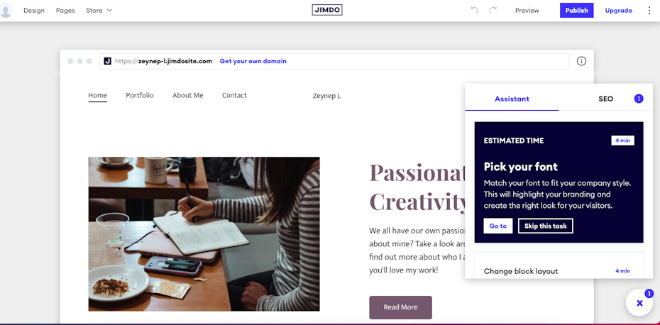 screenshot of “What pages does your website need?” page