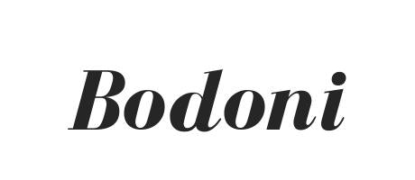 Bodoni typeface