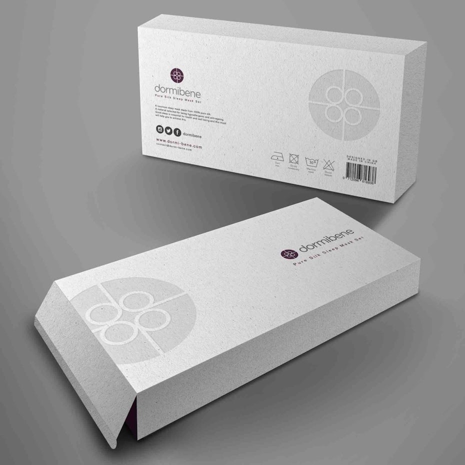 silk sleep mask packaging